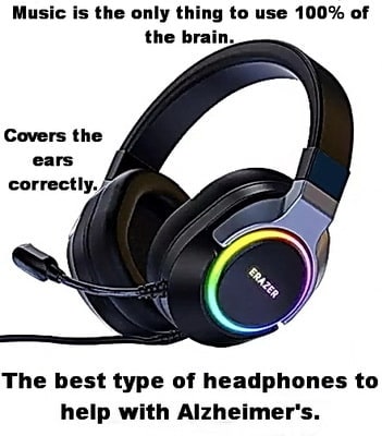 Buy headphones here and help prevent your alzheimers!