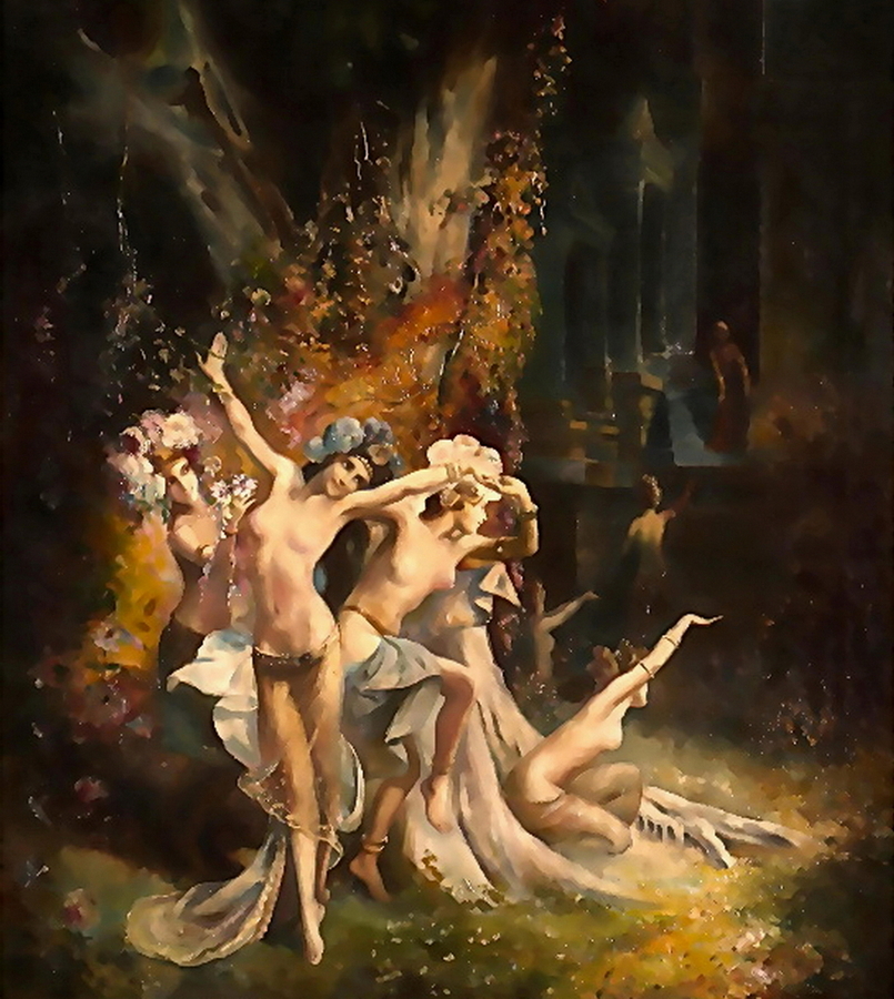 Some voluptuous Forest Nymphs showing off their sexy naked bodies. These foxy females certainly look like they are looking for fun!