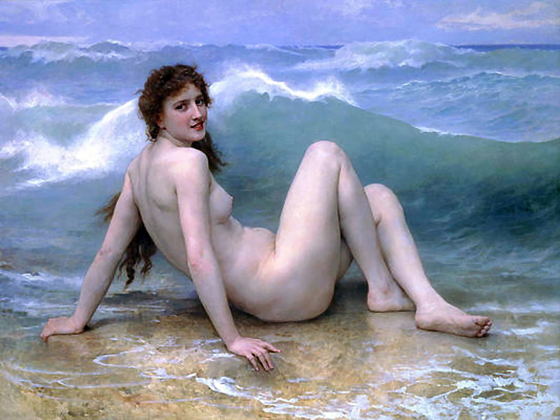 The Wave. William Adolphe Bouguereau.